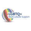 LGBTQ+ Multicultural Support group logo.